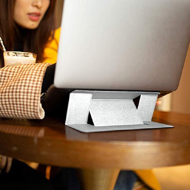 Stativ justerbar hopfällbar bärbar stativ bekvämlighetsdyna datorprylar för ipad macbook laptop