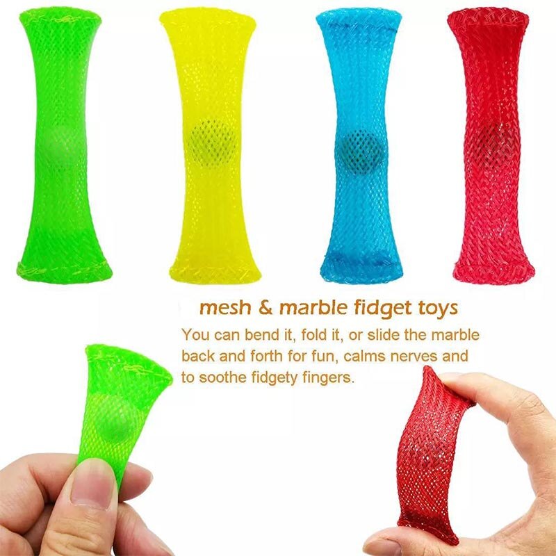 Figet Speelgoed Anti-Stress Speelgoed Set Stretchy Snaren Marmeren Reliëf Volwassenen Meisje Kinderen Zintuiglijke Antistress Relief Fidget Speelgoed