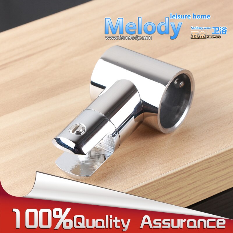 K10 Shower screen bathroom pipe top holder fitting Bracket 25mm SUS304 Chrome