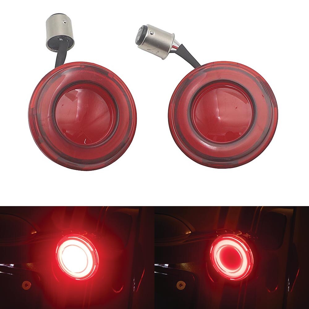 Motorcycle Bullet Style LED Rear Turn Signal Conversions Case for Touring Softail Dyna Sportster XL883 XL1200