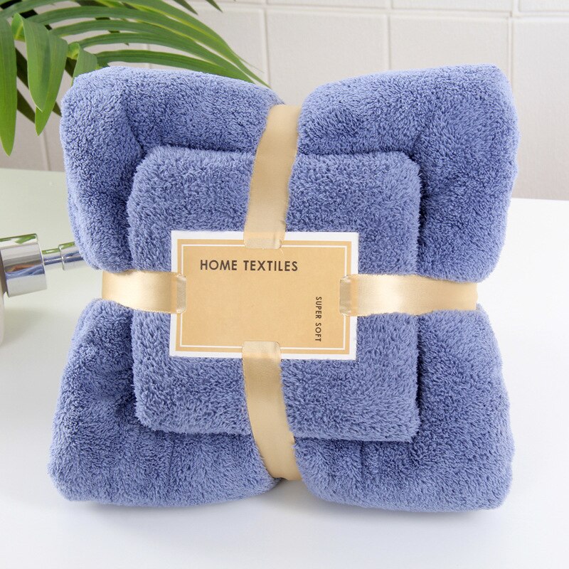Bath Towels Microfiber Fabric Skin Comfortable Bath Towel And Face Towel Solid Color Quick Drying Super Absorbent Towel Set