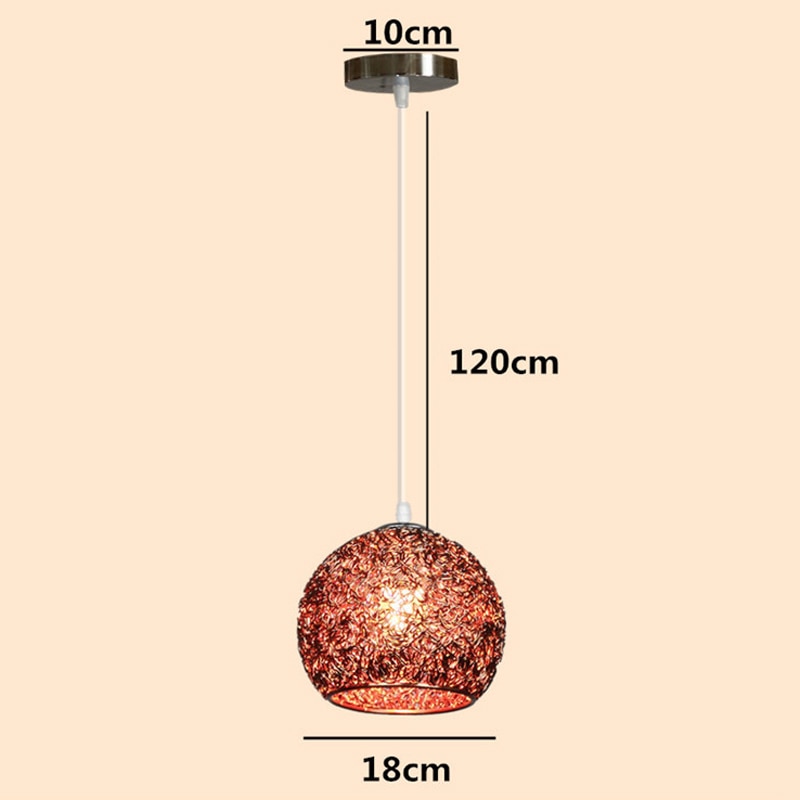 Modern aluminium metall  e27 led taklampa macaron enkelhuvud pendellampa för trappa matsal vardagsrum studie hotell