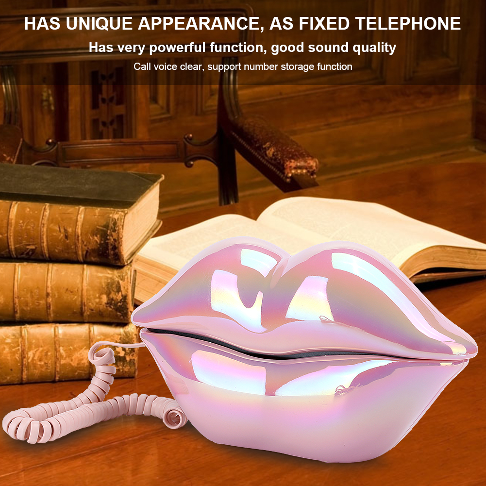 WX-3016 lippen telefon galvani sieren lustiges modisches telefon mit nummer speicher funktion