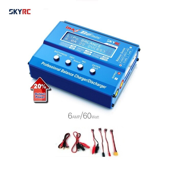 100%  skyrc imax  b6 mini balans lader/ontlader sk -100084-01 met adapter anti-namaakcode: B6 mini-officiële