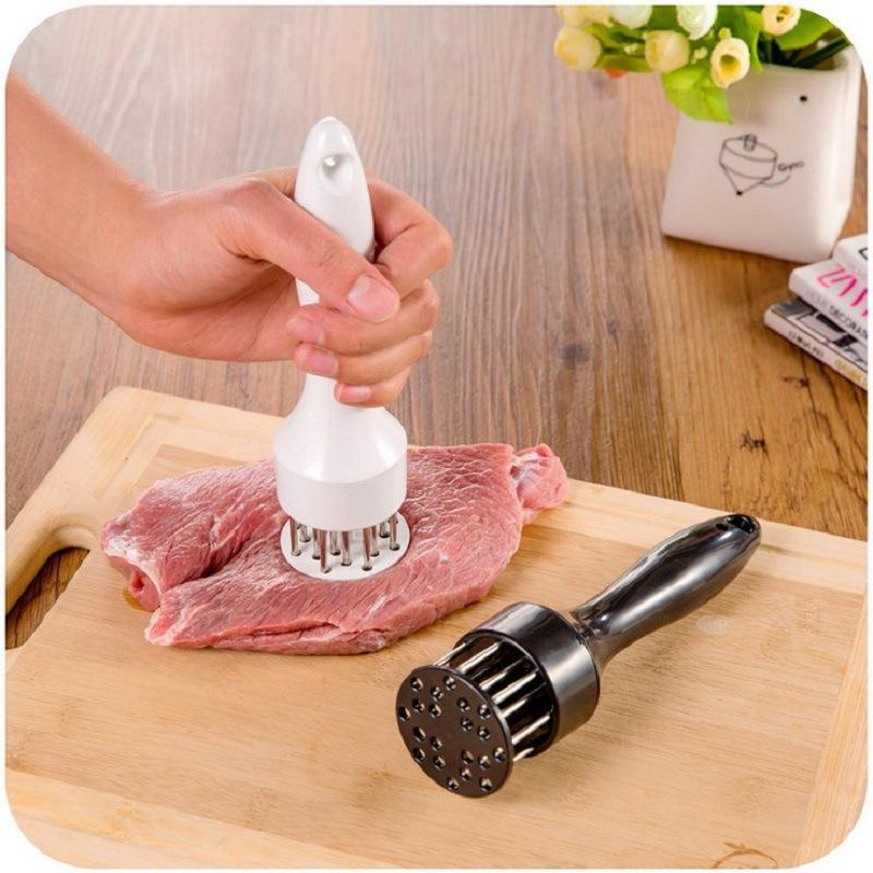 1PC Carne Amaciador Agulha Profissão topo Agulha Com Ferramentas De Cozinha Em Aço Inoxidável Martelo de Carne Amaciante de Carne Para O Bife de Carne