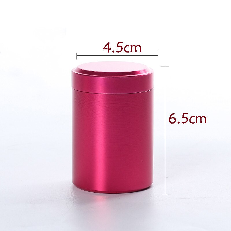 Mini Metal Tea Caddy sealed storage tank Portable travel Tea Boxes tea tin containers coffee canister Kitchen Spice Candy jar: S6