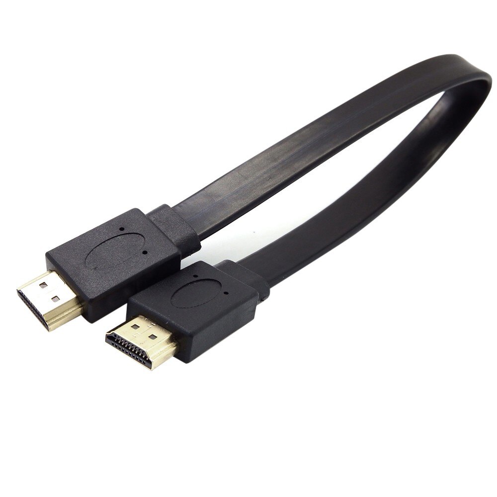 30/50/100 cm fuld hd kort hdmi-kompatibel han til han stik flad kabel ledning til audio video til hdtv til tv til  ps4/ps3 kabler: 30cm