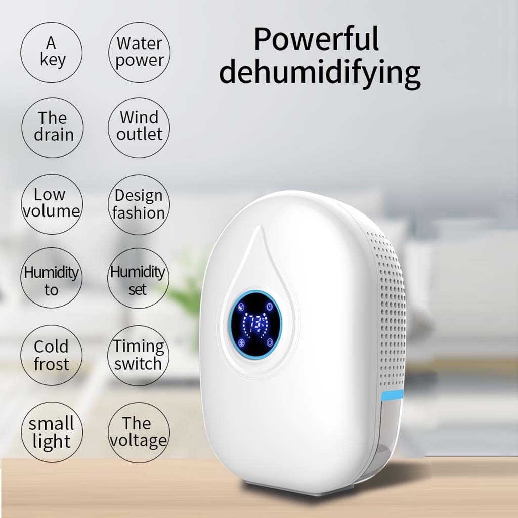 Portable Dehumidifiers Electric Ultra-quiet Remote Control Dehumidifier Air Dryer Thermo-electric Cooling Air Dryer#gb40