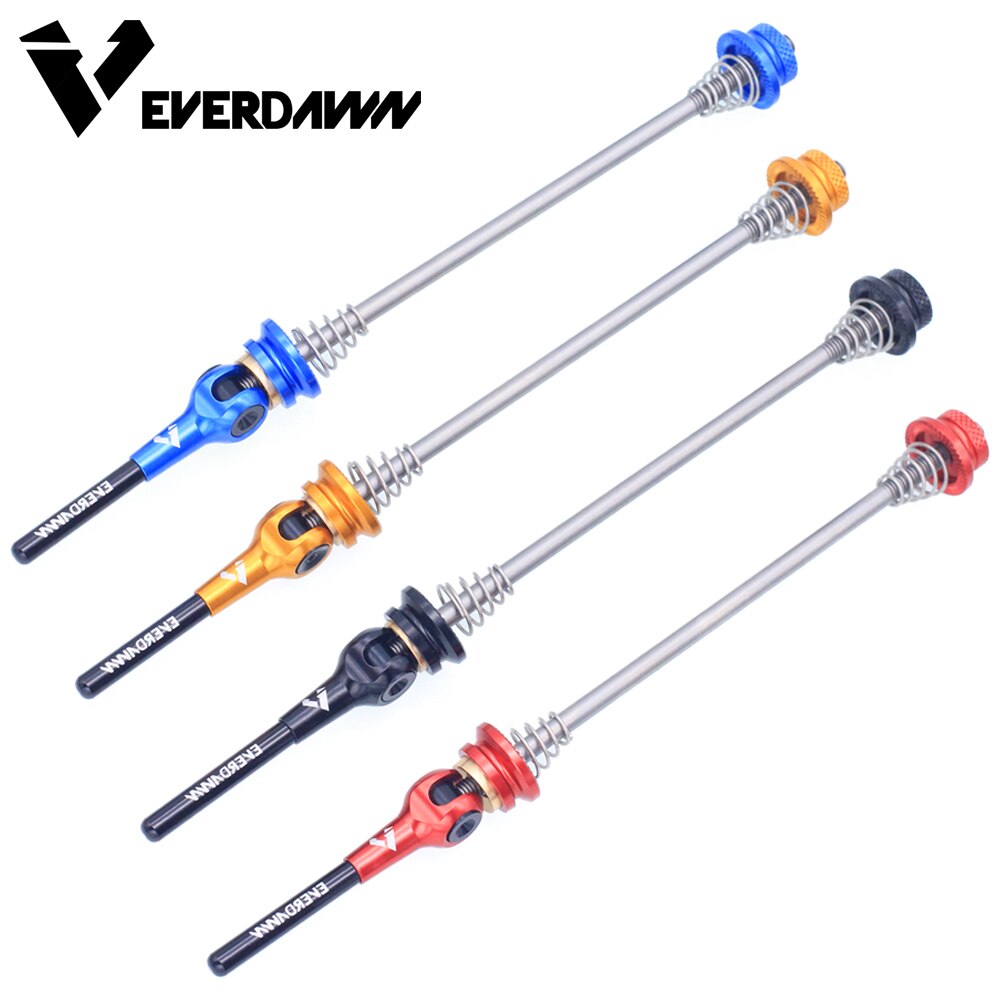 Pinchos rápidos ligeros de titanio Ti para bicicleta, palanca de liberación rápida para bicicleta de montaña y carretera, buje de rueda delantero 100 trasero de 135mm