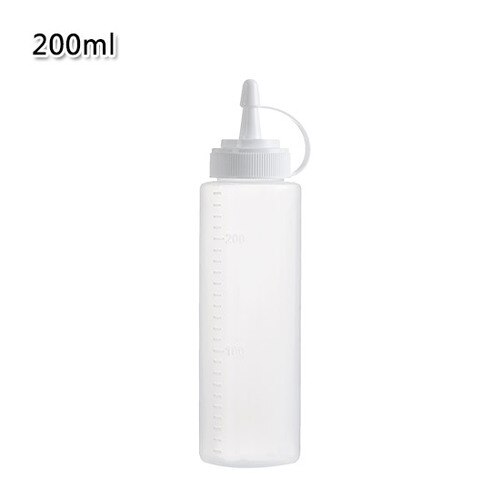 BBQ Ketchup Spender Flaschen Olivenöl Abgabe Flasche Mayonnaise quetschen Krug mit Kappe Sicher Kunststoff Küche Werkzeuge mx7261532: 200ML