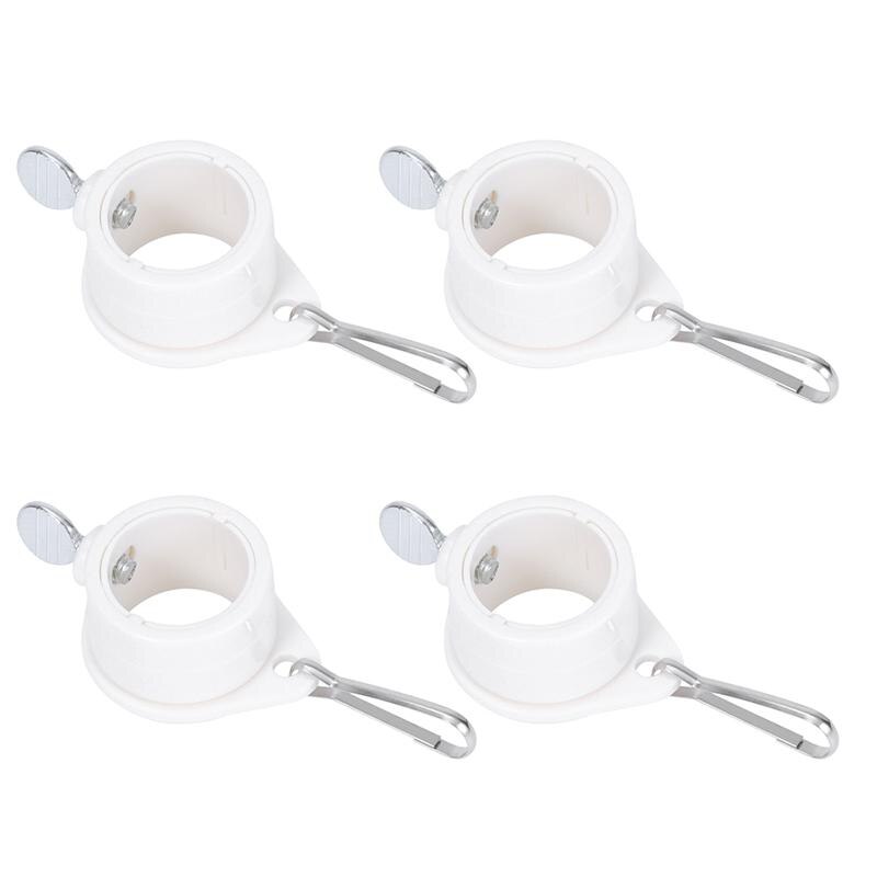 4Pcs 1 Inch Premium Flag Pole Parts Flagpole Mounting Rings Flag Fasteners Flag Pole Rings Flag Accessories Garden Flagpole Flag