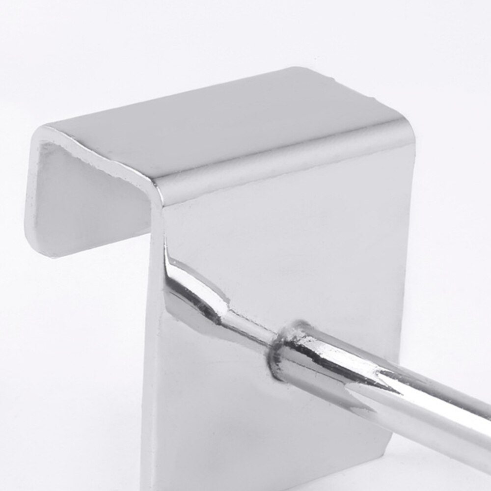 20PCS Metal Display Rack Square Tube Hooks Sturdy Goods Shelf Hooks for Supermarket Use Size 5cm Silver