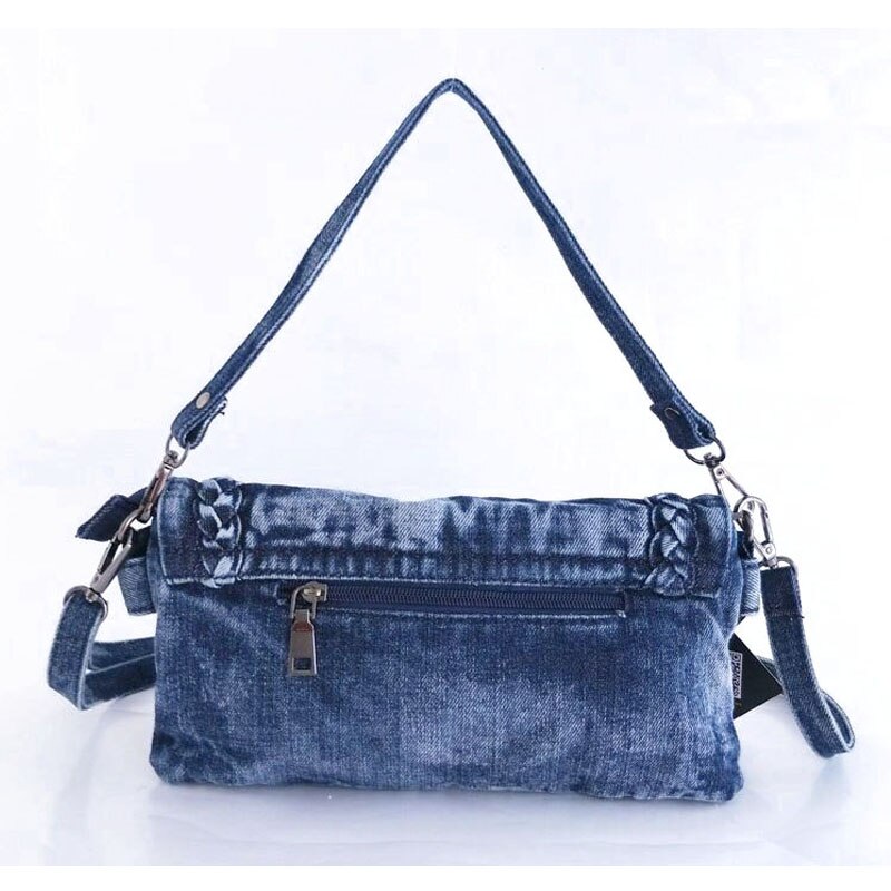 IPinee Style rétro Denim sac à bandoulière petites femmes sac à bandoulière gland femmes Messenger sac