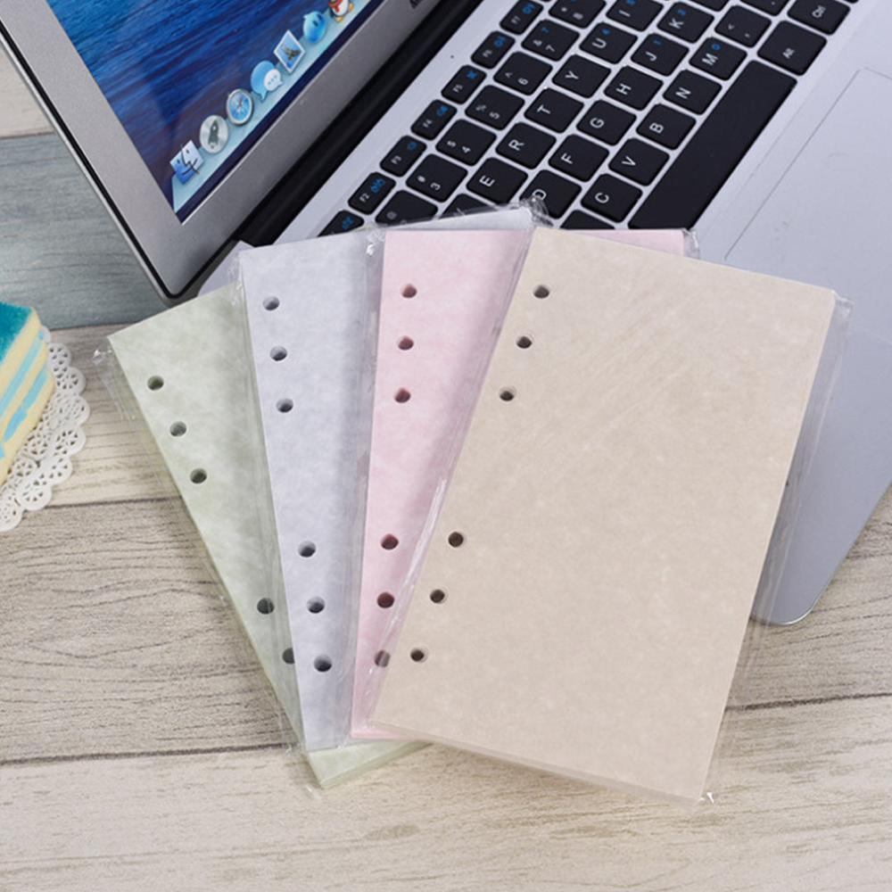 40 Sheets A5 Colorful Filler Papers Page Grid line Inside Pages Planner Filler Papers Loose-Leaf Notebook Accessories 6holes