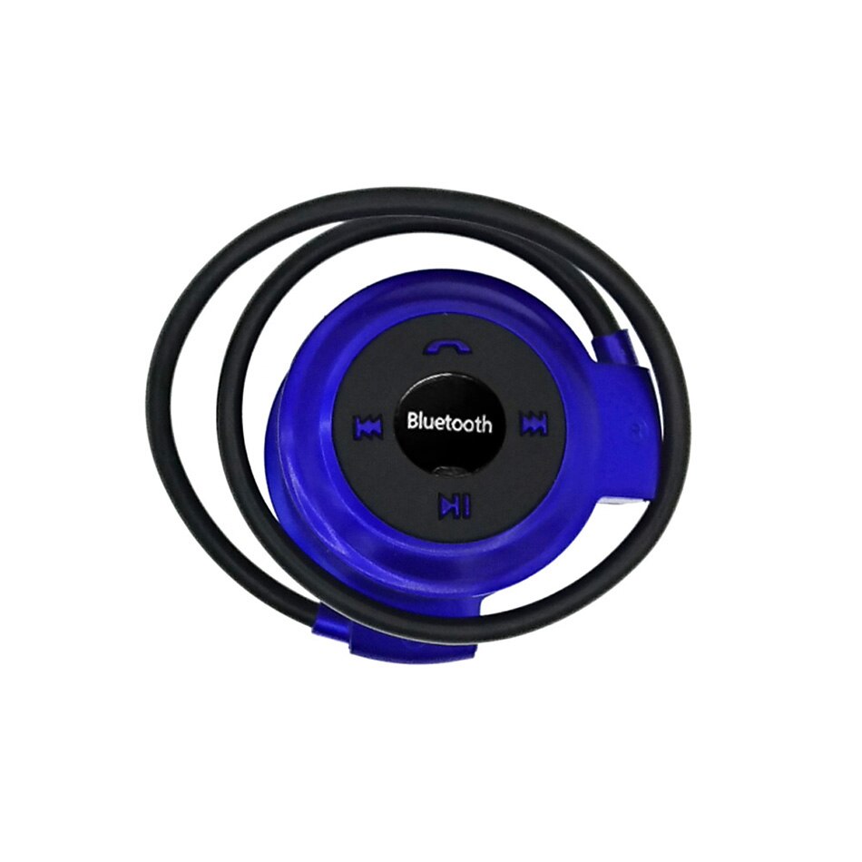 HOMEBARL-Auriculares deportivos Mini 503, inalámbricos por Bluetooth 4,0, auriculares Mini 503 Max con soporte para 32GB, microSD, tarjeta TF, Radio FM, novedad: Azul