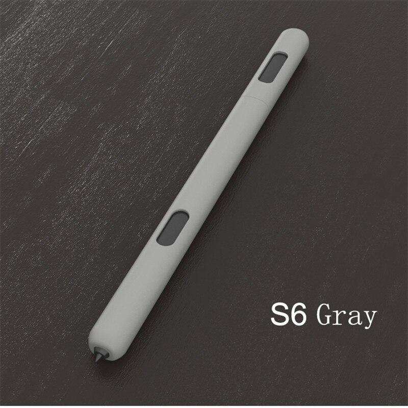 For Samsung S Pen Silicone Pencil Case: Gray S6 Pen