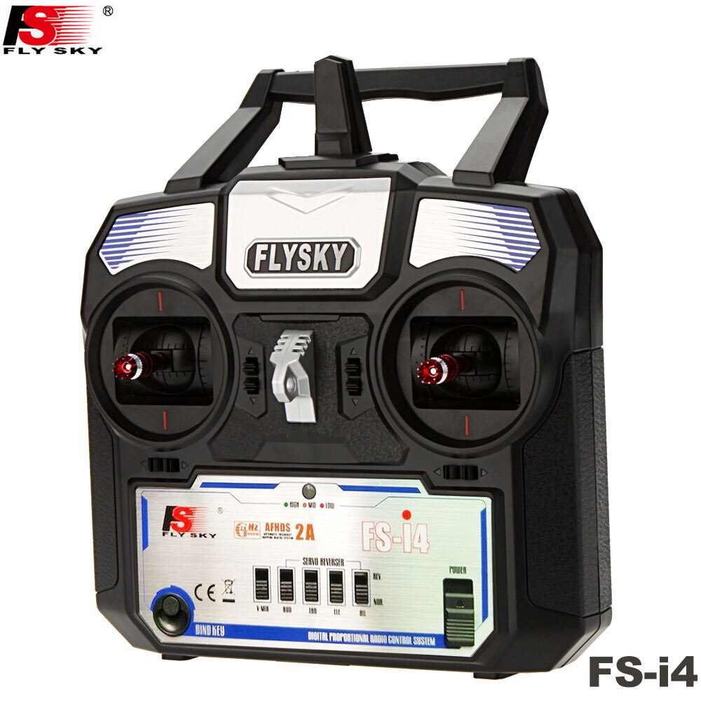 FlySky FS-GT5/I4/I6 2.4G 6CH Transmitter Remote Controller with FS-BS6 Receiver With ABS function Compatible Model Cars Boats: Flysky FS-i4