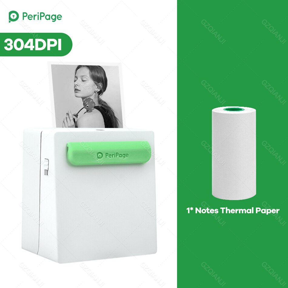 Peripage Mini Pocket Printer Draadloze Thermische Photo Printer Labels Android Iphone Kids A8 Navidad Regalos Impresora: White Printer