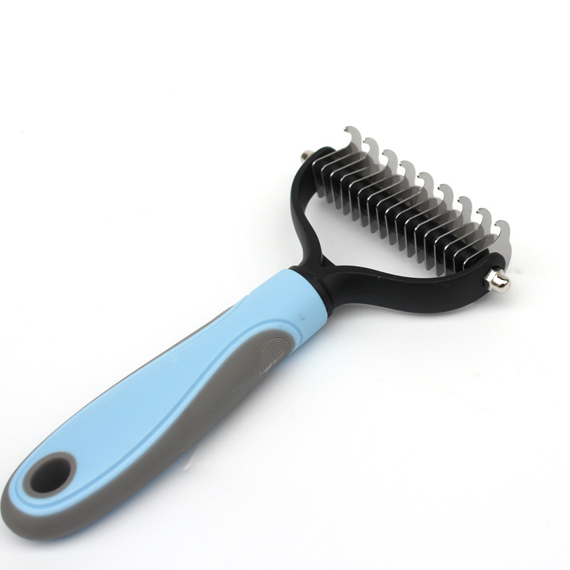 Pet Tangle Teezer Comb Removes Hairs Cat Comb For Cats Dogs Grooming And Care Pets Acessorios Dogsupplies Accessories Brush: Blue / L