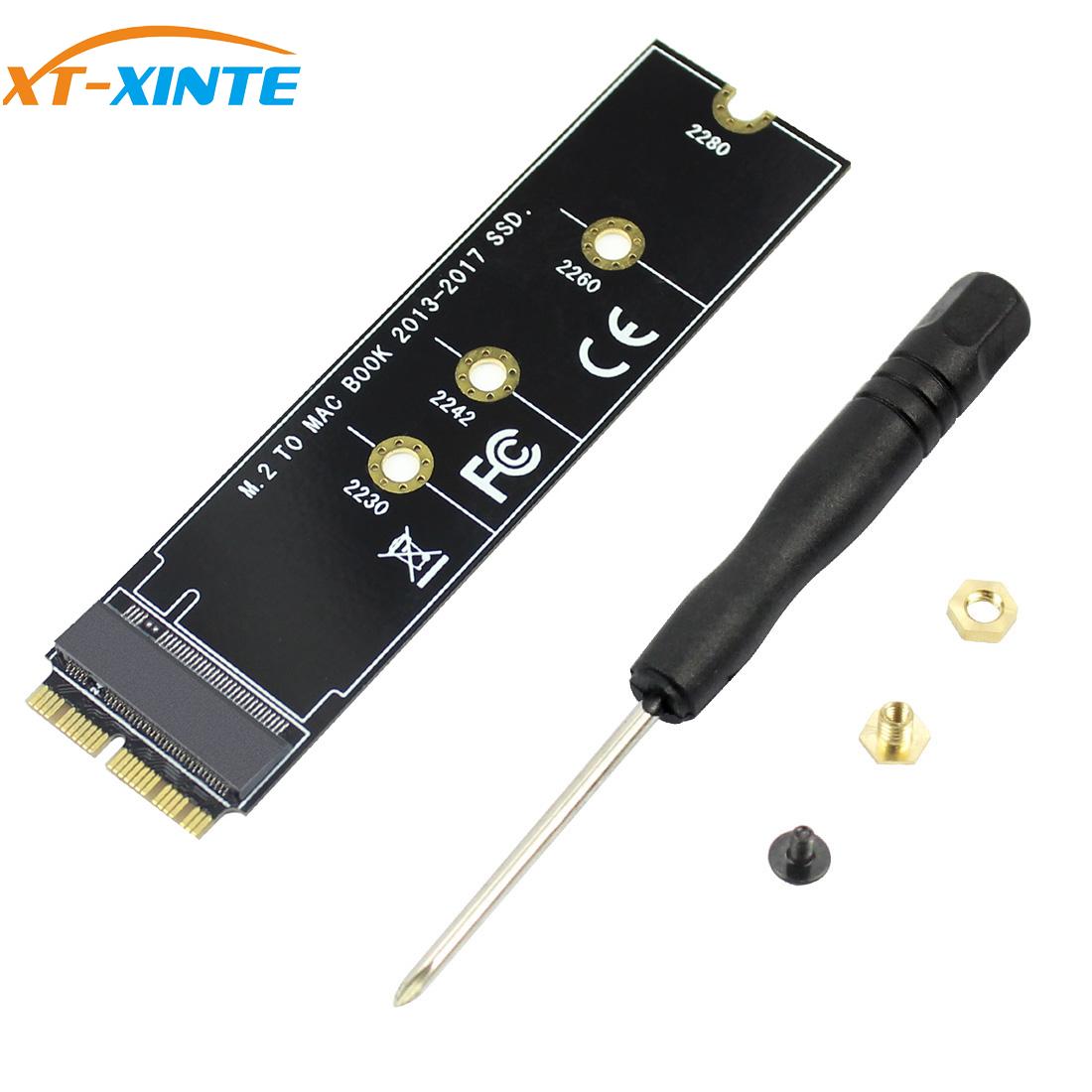 M Sleutel M.2 Ngff Pcie Ssd Adapter Card Voor Apple Macbook Air ~ Laptop A1465 A1466 Pro A1398 a1502 A1419 2230-2280 Ssd