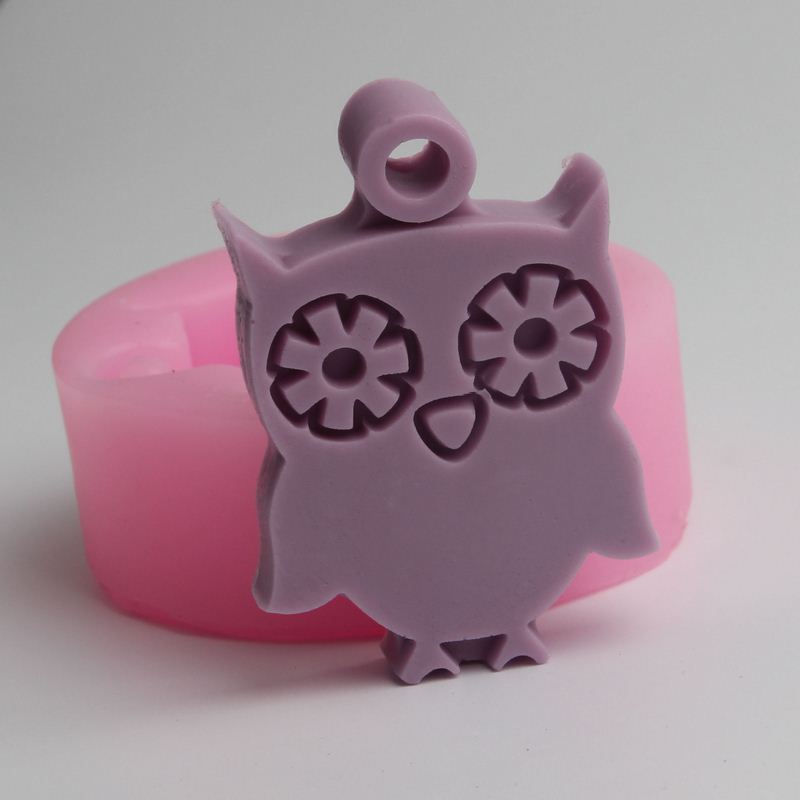 Cartoon Owl Aromatherapy Wax Silicone Mold DIY Plaster Silicone Mould For Car Pendant Gypsum Molds