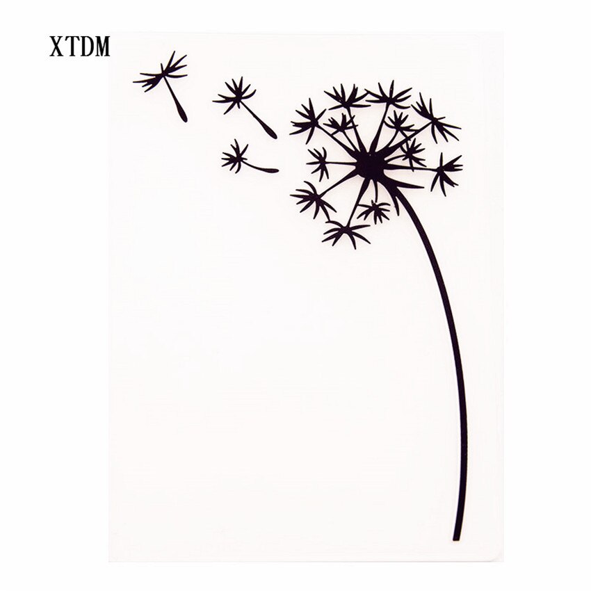 plastic Dandelion craft card making paper card album wedding decoration clip Embossing folders