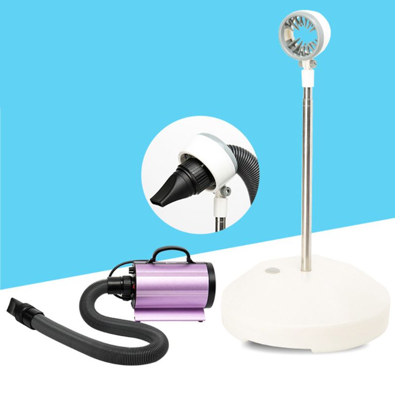 Floor Stable Round Chassis Pet Hair Dryer Bracket Telescopic Vertical Fixation Hair Dryer Bracket