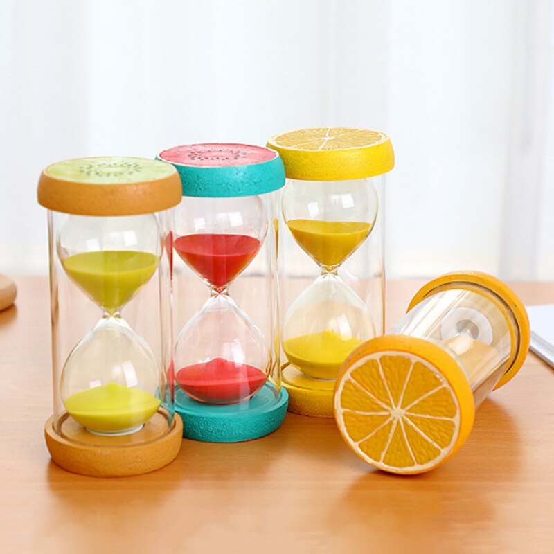 30 minuten fruit zandloper klok thuiskantoor bureau ornamenten kind anti-val zandloper 1