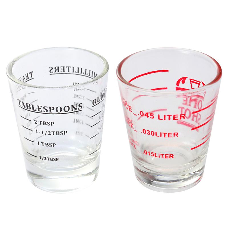 30 ml, taza de cristal taza de medición Espresso vaso de medida líquida vaso de onza con báscula utensilios de medida de cocina suministros: as shown