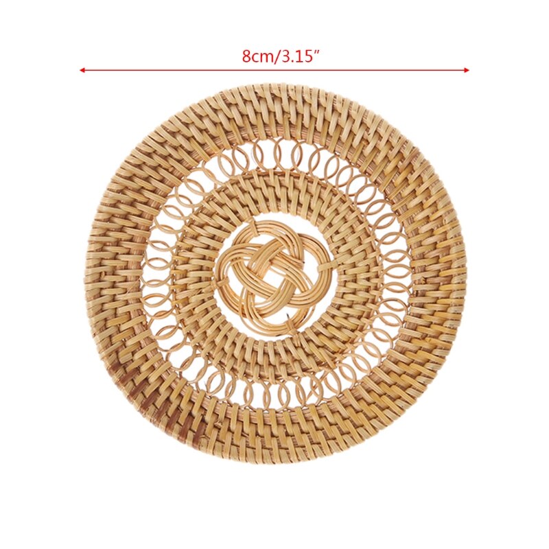 Ronde Rotan Placemats Natuurlijke Maïs Stro Geweve... - Vicedeal
