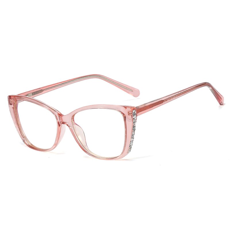 YINSQER Retro Eyewear Vintage Cat Eye Reading Blue Light Glasses Frame Spectacles Women Computer Transparent Eye Glasses