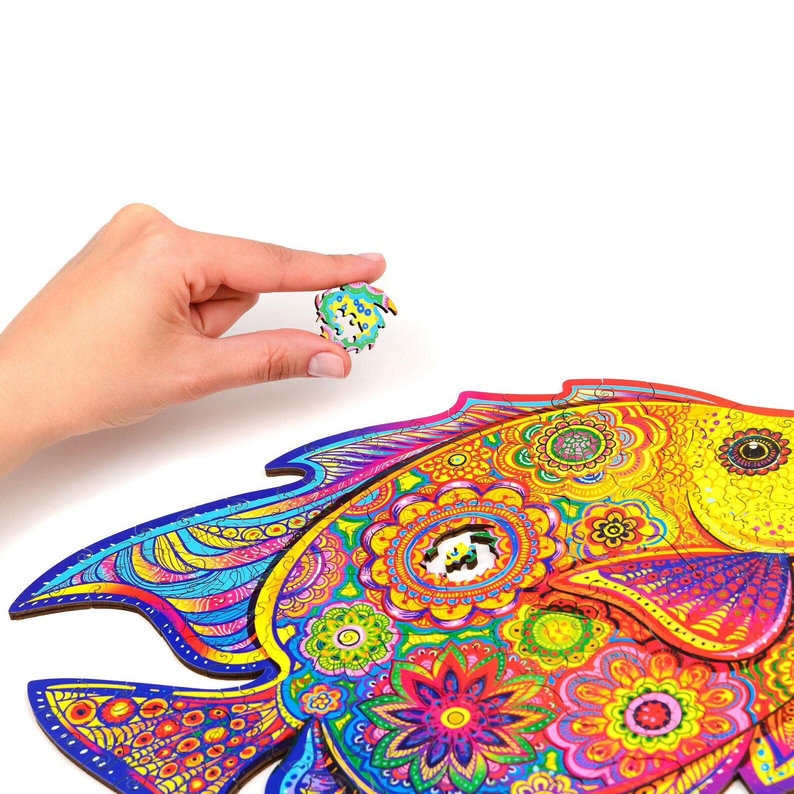 Verleidelijke Vos Houten Puzzel Voor Kinderen, Peuters En Volwassenen, Dier Houten Puzzel Challenger Moeilijkheid