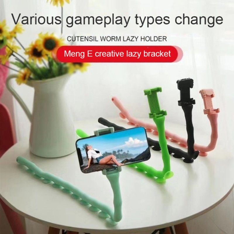 soporte de pared en vivo , soporte para teléfono móvil, soporte para bicicleta de sobremesa para coche, soporte Flexible con ventosa