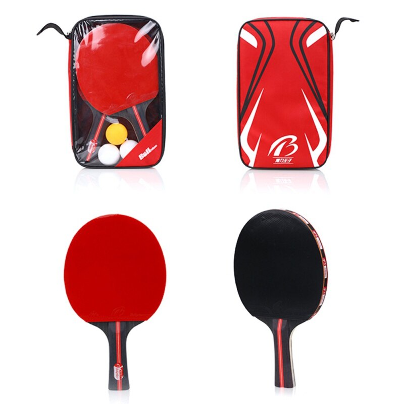 Upgraded Carbon Table Tennis Racket Set Super Powerful Ping Pong Racket Bat For Adult Club Training Rackets