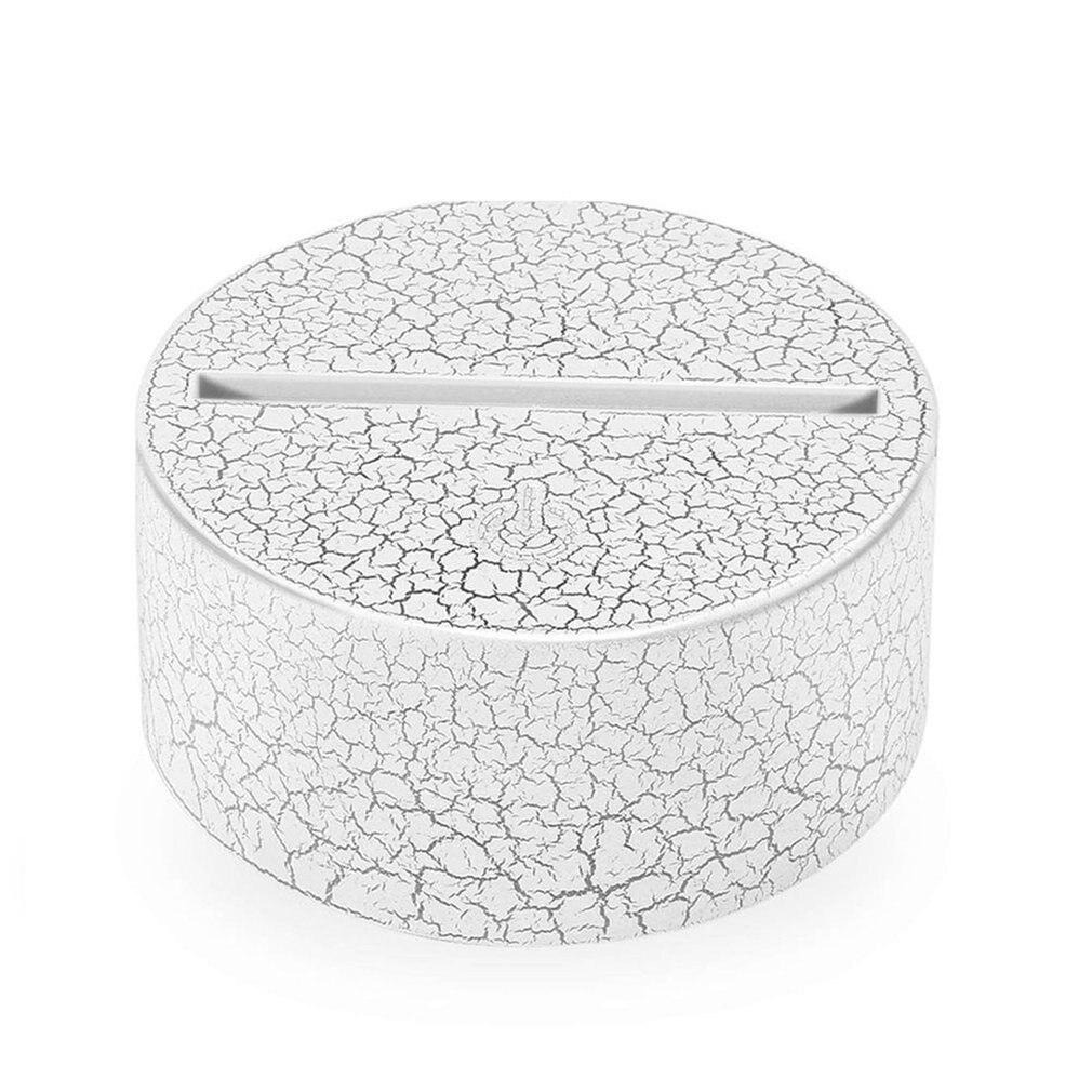 Modern Black USB Cable Remote Control Night Light Touch Switch Acrylic 3D Led Night Lamp Assembled Base for Home Bedroom Decor