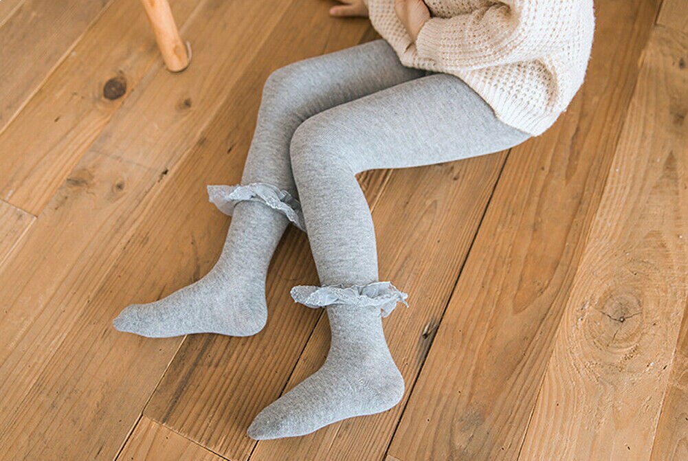 Nova marca de bebê collants crianças menina algodão quente meia-calça malha ballet menina algodão sólido estiramento primavera outono laço bonito 2019