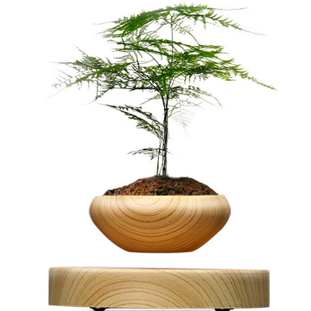 Levitating Air Bonsai Pot Rotatie Bloempot Plantenbakken Magnetische Suspension Drijvende Pot Potplanten Thuis Bureau Decor