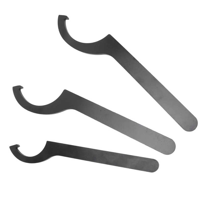 3Pcs Demping Lente Moersleutelmoersleutel Haak C-Vorm Verstelbare Stalen Universele Voor Auto Lente Baars Wrench
