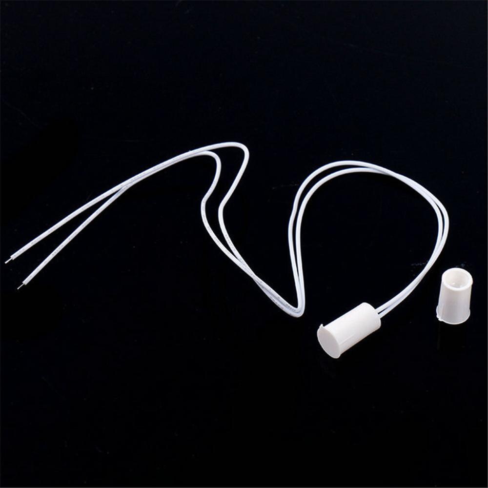 10pcs Wired Door Window Sensor Recessed Magnetic Contacts Security Reed Switch Alarm For Home Security Wired door magnetic alarm