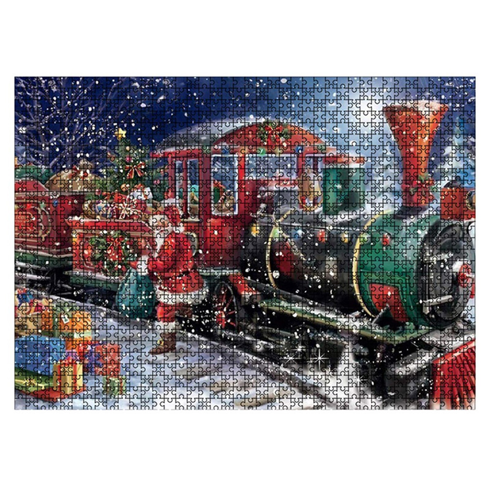 Kerst 1000 Pcs Puzzel Mooie Sneeuw Scène Feestelijke Home Entertainment Speelgoed: 1