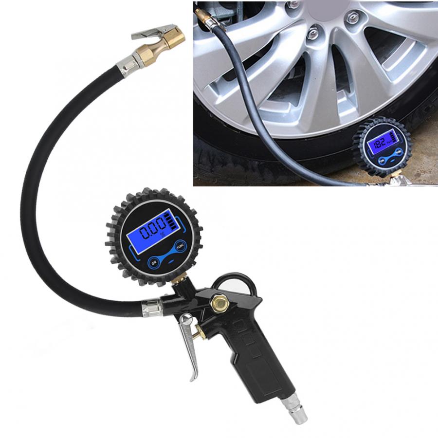 High-Precision Car Tire Pressure Gauge Tester Digital Table Safety Barometers US Male Head Inflator Pumps Tire Repair Tools