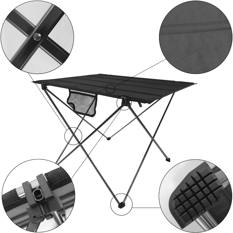 Faltbare Falten Camping Wandern Schreibtisch Reisen Picknick Tisch Kleine Terrasse Schreibtisch Aluminium Legierung Tragbare Tisch Ich bin Freien