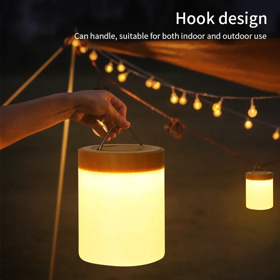 LED Tisch Lampe berühren Nacht Nacht Lichter RGB USB Aufladbare Nachtlicht Für Schlafzimmer Esszimmer Schreibtisch Dekoration Beleuchtung