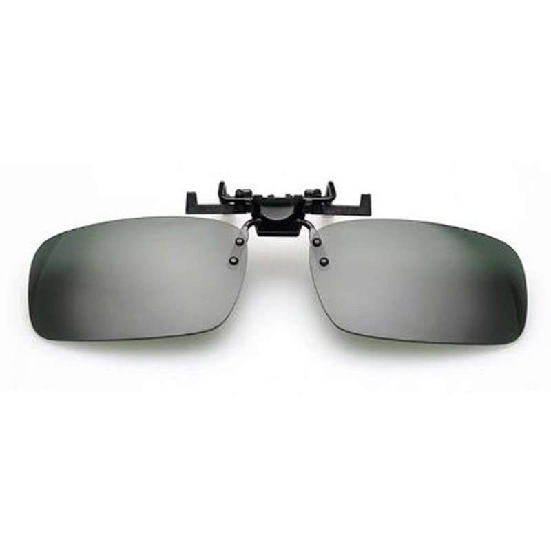 Lunettes de soleil polarisées unisexes à clipser, lunettes de soleil d'équitation, lentille de visibilité nocturne, conduite nocturne, équipement de moto,: Beige
