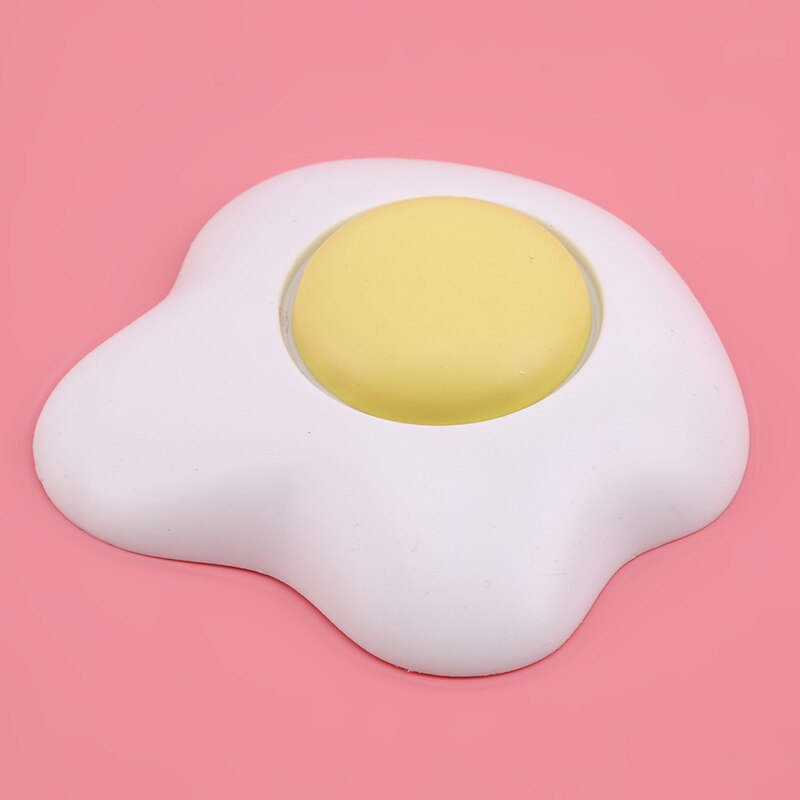 Household Wall Thickening Mute Cute Pouch Egg Shape Plastic Handle Door Lock After The Protection Pad Wall Stickers 1PC