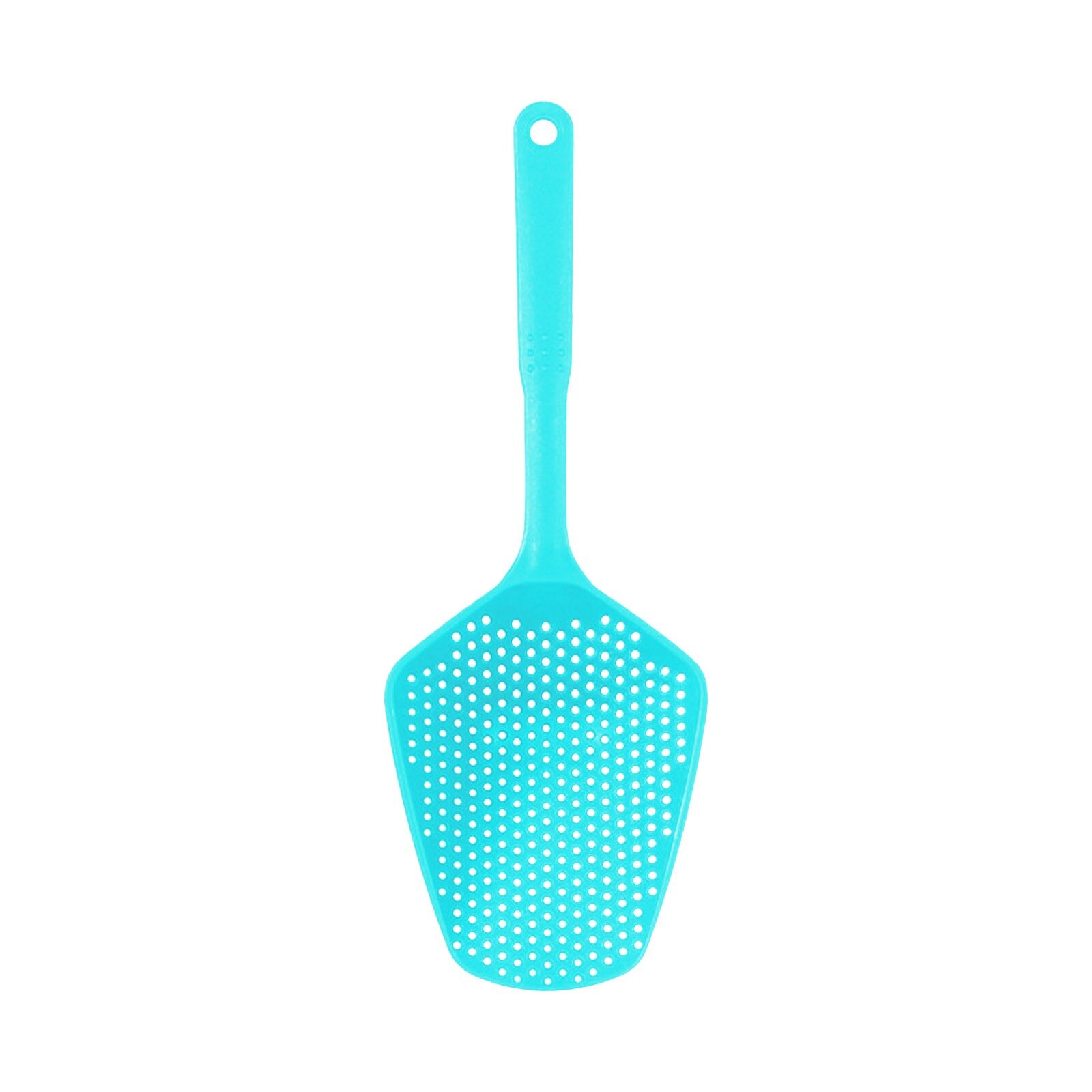 Colador de cuchara grande para cocina, resistente al calor colador de Pasta, cuchara de hielo de plástico, accesorios de cocina, 1 ud.: Azul