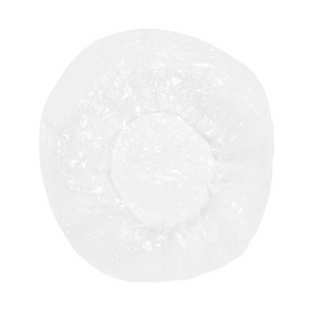 Bonnets de douche jetables, 50/100 pièces/lot, bonnet de bain élastique, transparent, pour hôtel, Salon de cheveux, salle de bain