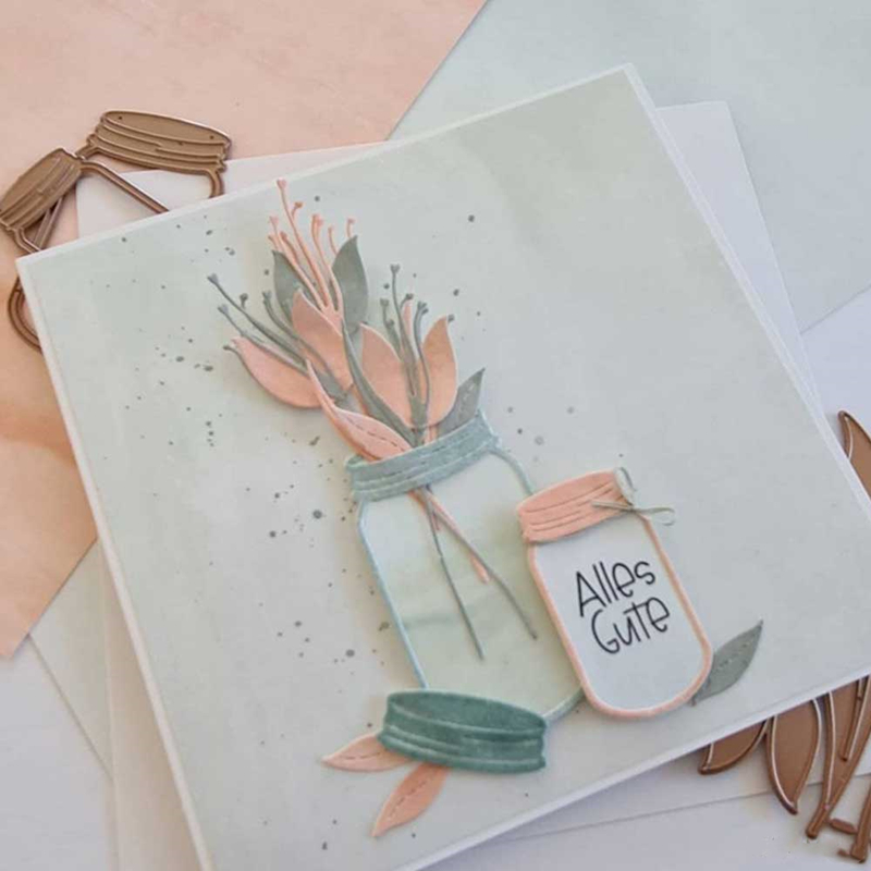 Spring FIowers And Plants Series Decoration Metal Cutting Die Scrapbooking DIY Decoration Craft Embossing Make Albums 2021l