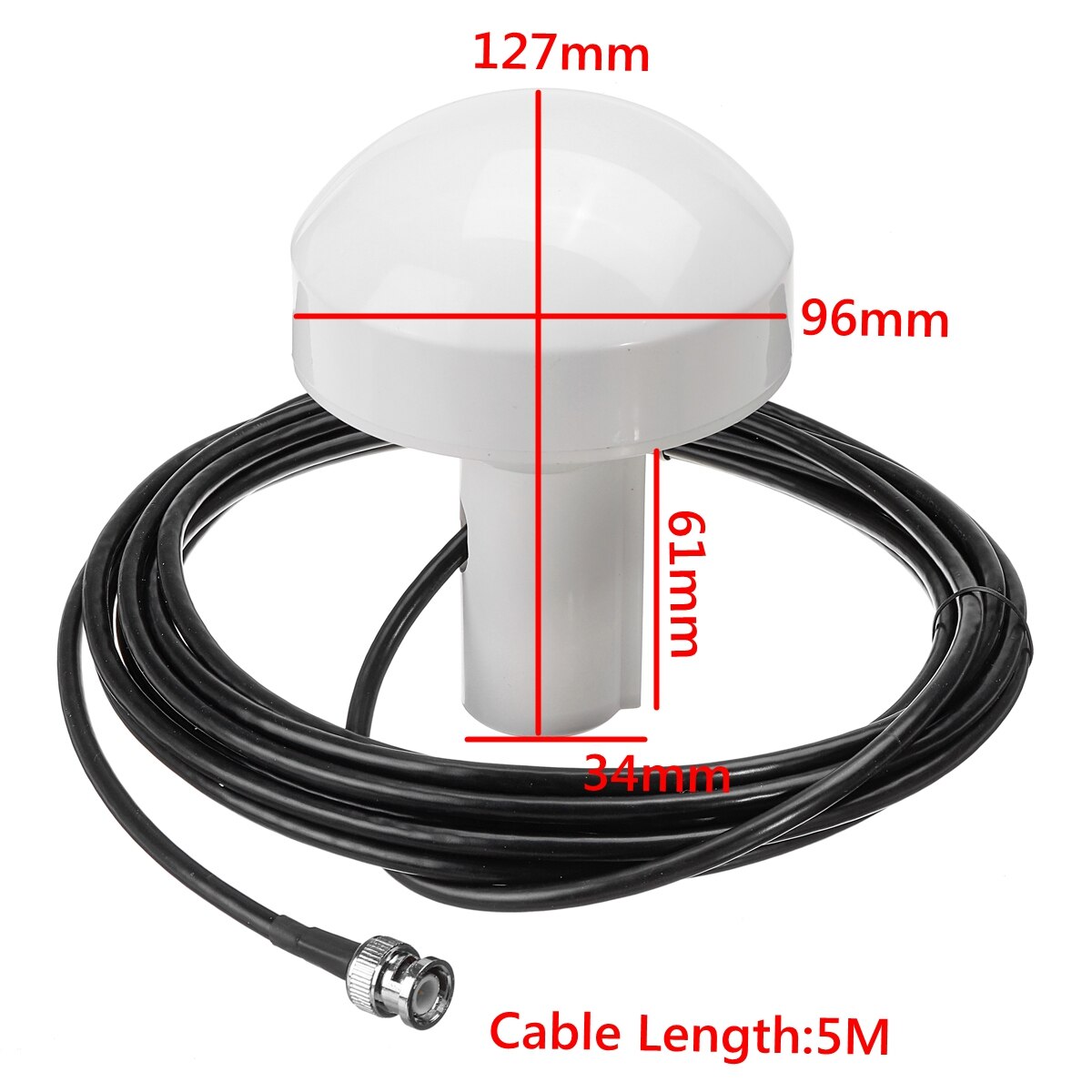 KROAK Externe Marine Boot GPS Ontvanger Antenne BNC Male Plug Connector 5 Meter