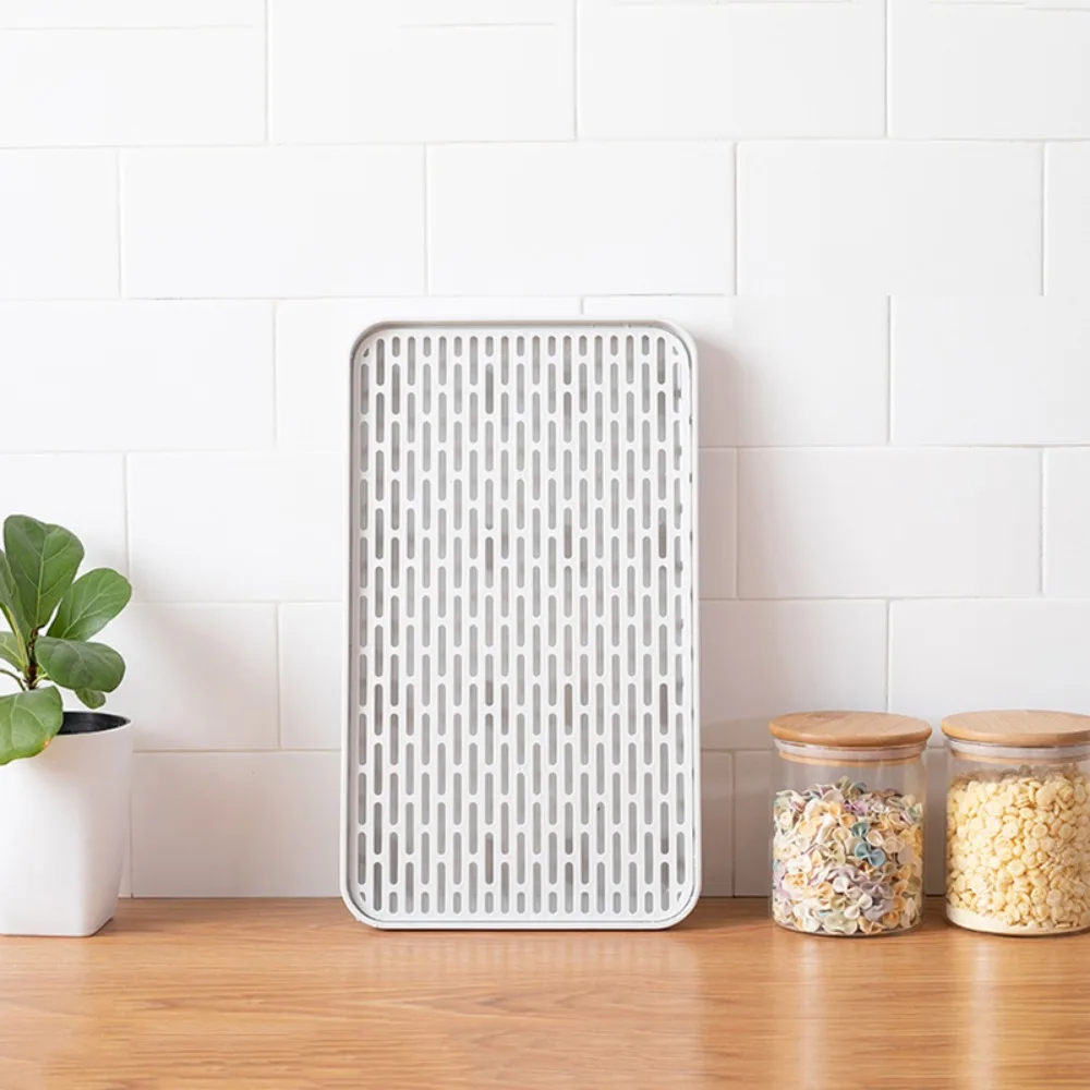 Detachable Tableware Drain Tray Double Layer Grids Dish Drainer Storage Tray Kitchen Accessory Easy Clean Dish Drainer